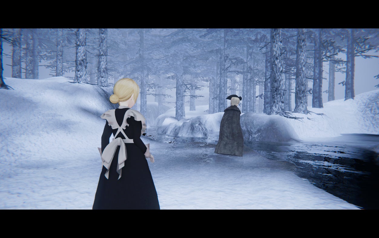 雪の森でメイドと当主が立つ事件の記憶の公式画面