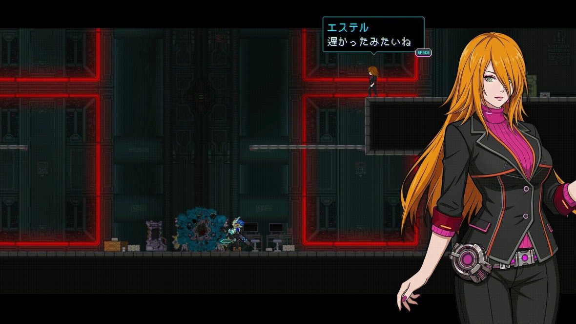 ナイトブラッドWで人物と会話する公式紹介画面
